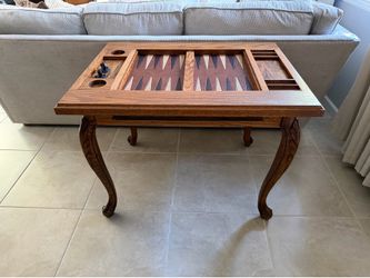 Antique Backgammon Red Oak