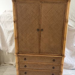 Tommy Bahama TV. Cabinet With Tree Drawer. 