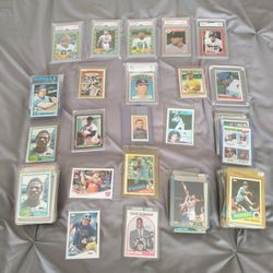 Vintage Sports Cards - Baseball, Football Basketball - Graded, PSA, Great Condition - 60's, 70's & 80's