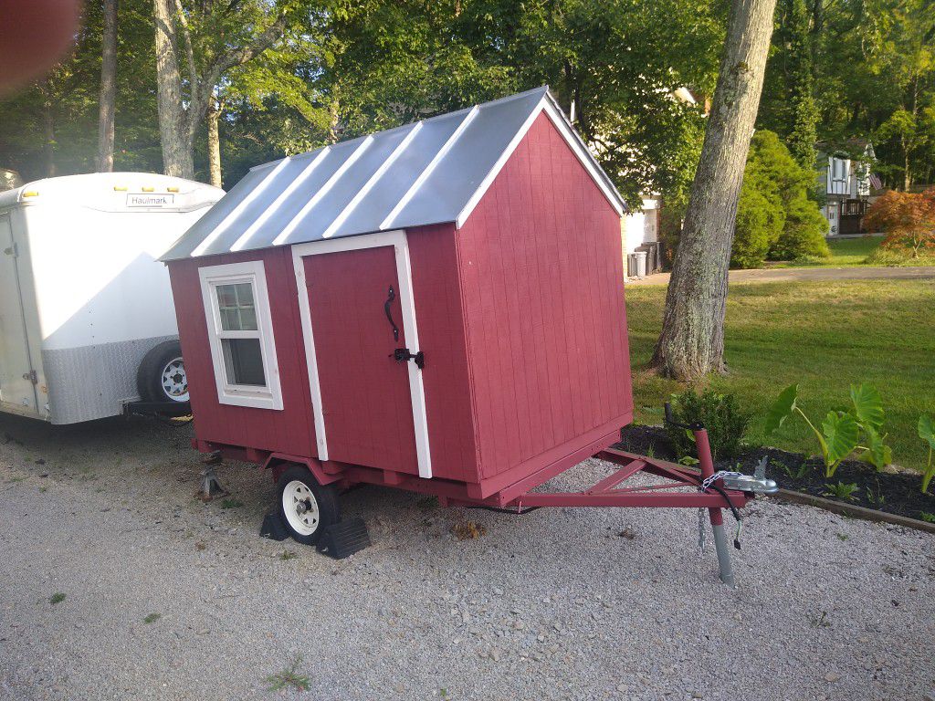 Small Camper 5x8ft Sleeps 2. All New Has Electric And Lights Built On New Trailer $2,500   O.B.O