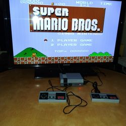 Mini Video Game Console 2 Controllers Mario Donkey Kong Pac-Man Motorcycle Racing Indy Car Race Video Game Nintendo Nes Vintage Gaming 
