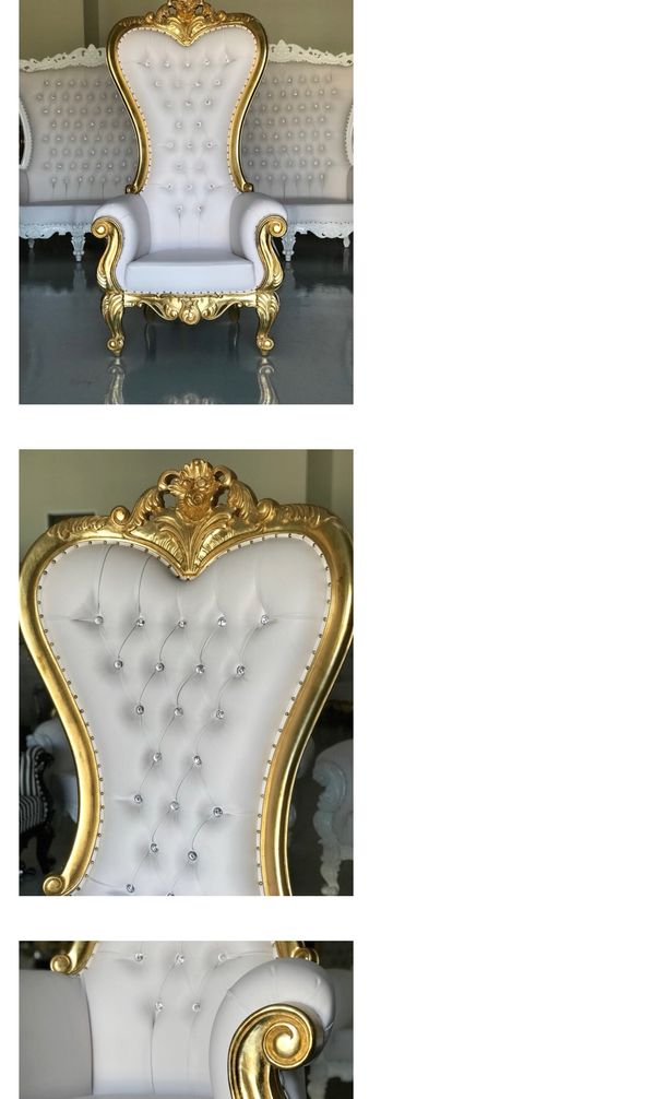 New High Back Throne Chairs White Silver Gold For In Boston New High Back Throne Chairs White Silver Gold For In Boston Ma Offerup