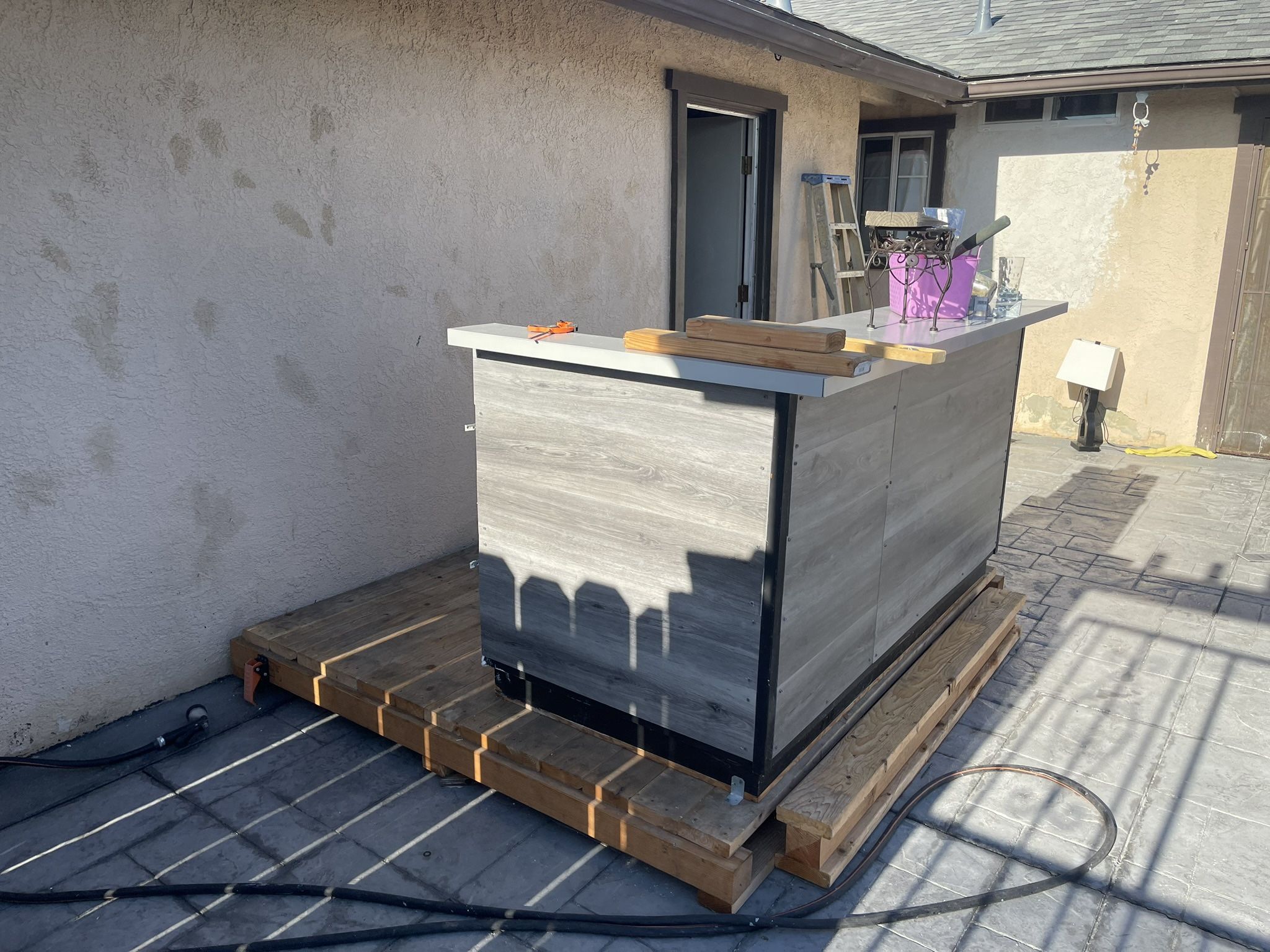 Bar With Sink On a Stage