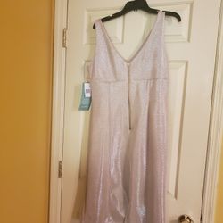 Special Occasion Sequin Dress Taupe