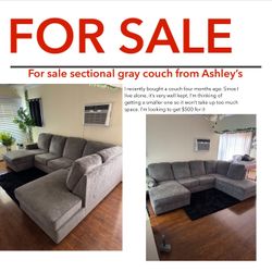 Gray Ashley’s Store Couch