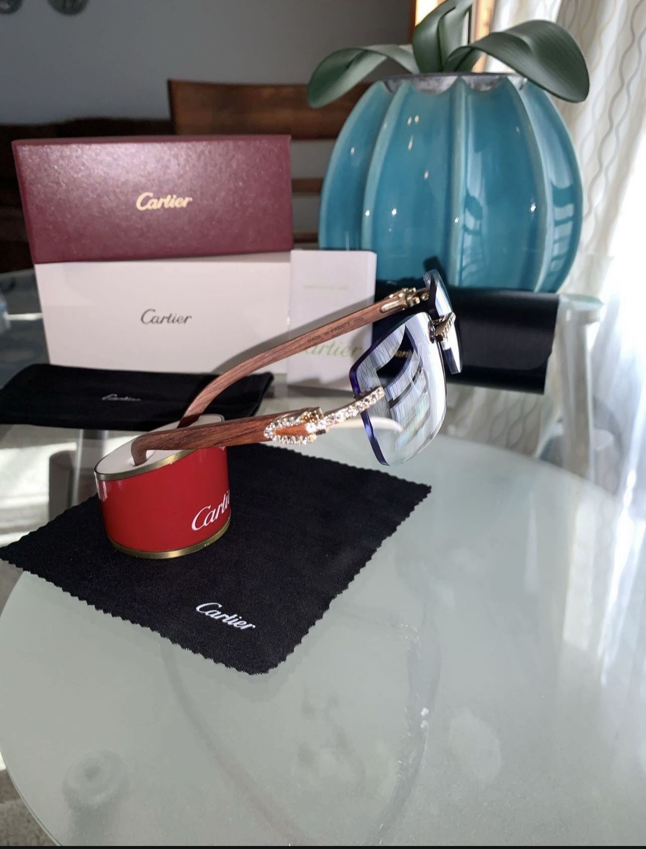 Cartier Wood 💎💎🪵 Sunglasses 🕶️ 