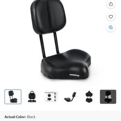 Addmotor Bike Seat with Backrest, Bicycle Tricycle Backrest Saddle Seat for M-330/M-340T/M-350