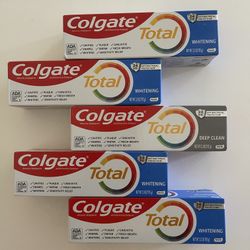 Colgate Total Active Prevention Whitening Toothpaste, Mint 3.3 oz , (5) for $10