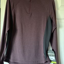 NEW - REI Women’s Active Pursuits 1/4 Zip Long Sleeve - Burgundy - Size M