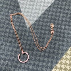 Cartier Rose Gold Juste Un Clou Pendant with Diamonds