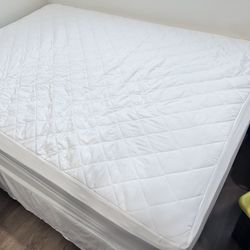 Mattress, Base, & Metal Frame 