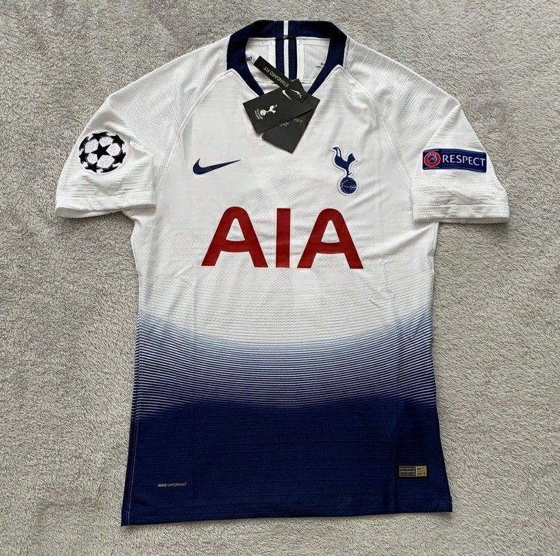 Son Tottenham Hotspur Brand New Men's Home White Champions League 2019 / 2020 Player Version Soccer Jersey - Size M / L / XL