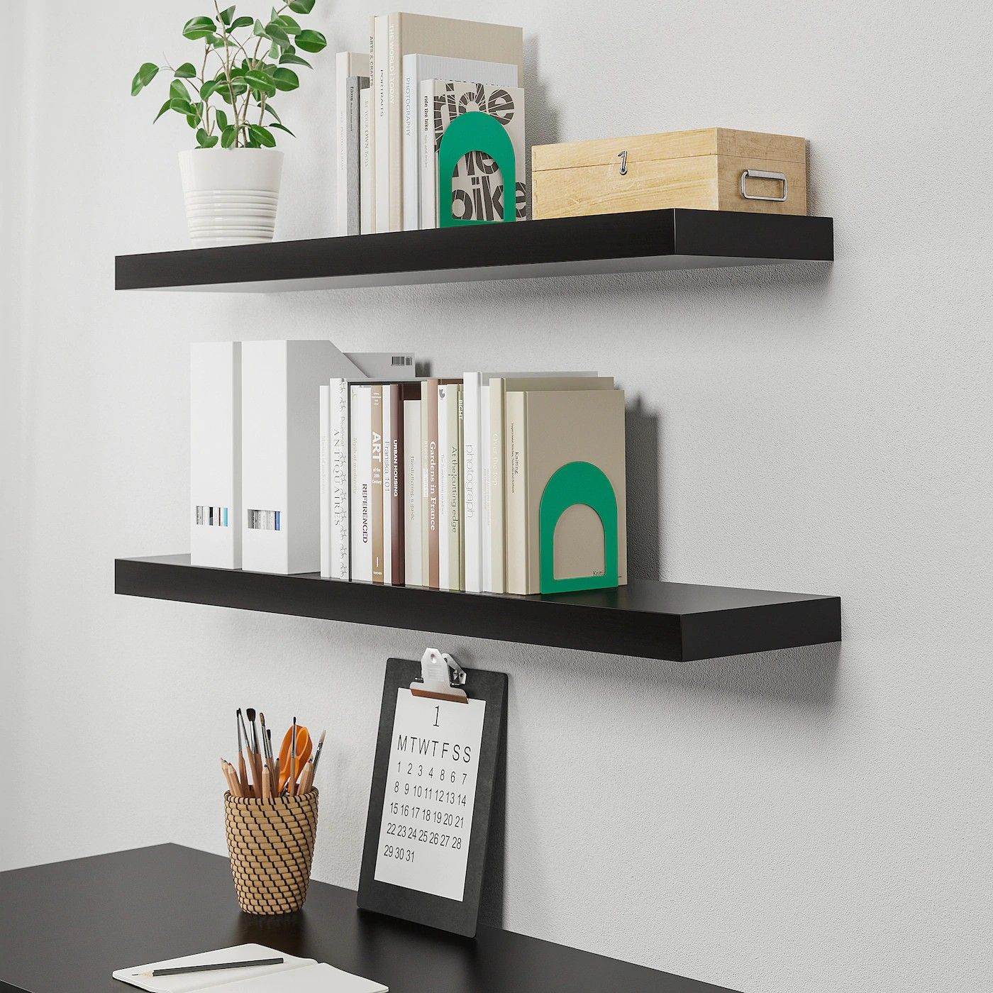 3 Ikea Floating Lack Shelves