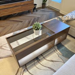 Modern Glass Top Coffee Table