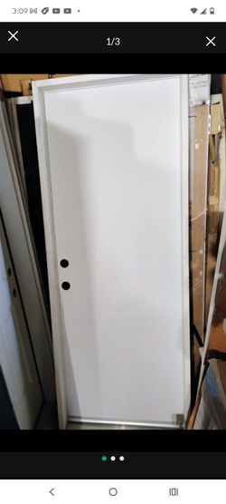 24x80 exterior door steel right hand , prehung,