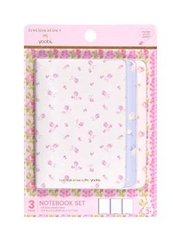 LoveShackFancy x Target Yoobi 3 Mini Journals Strawberry Macaroon Ditsy Hibiscus