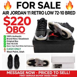 Air Jordan 11 Retro Low 10.5