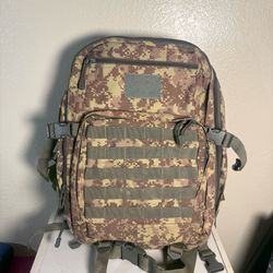 Camouflage Backpack Desert Tan