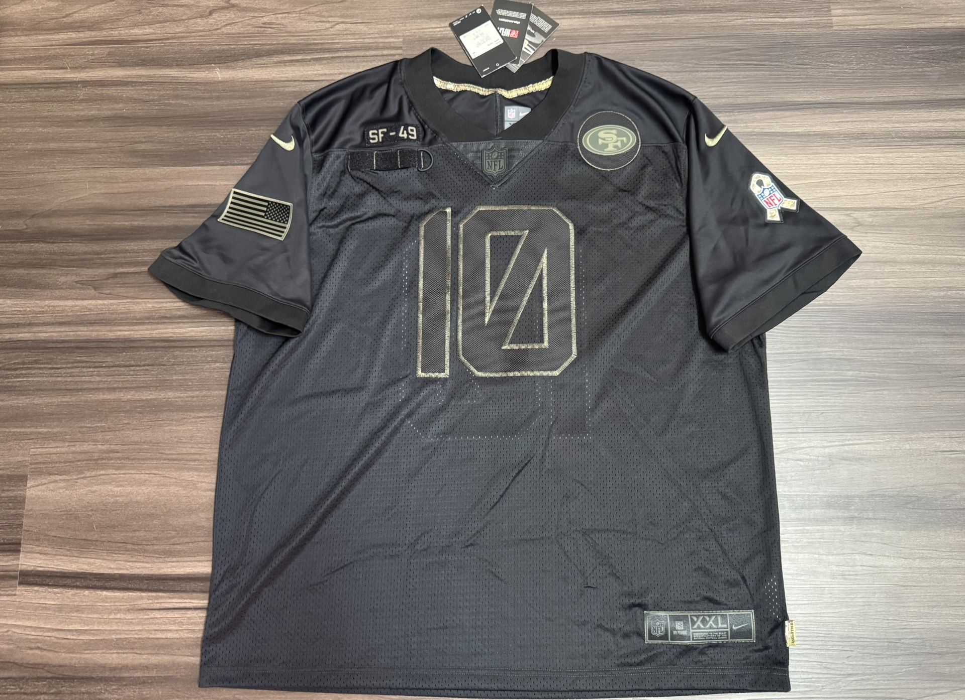 Nike Jimmy Garoppolo #10 San Francisco 49ers Salute To Service Vapor Jersey 2XL
