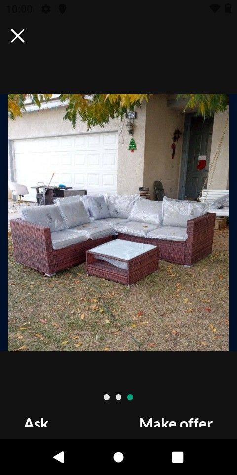 L-shaped Patio Furniture Set Brand New Patio Furniture Patio Sofa Patio Couch Brand New 🆕🚚🆕🚚