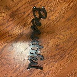 Wooden Beautiful  Black Plaque $10.
