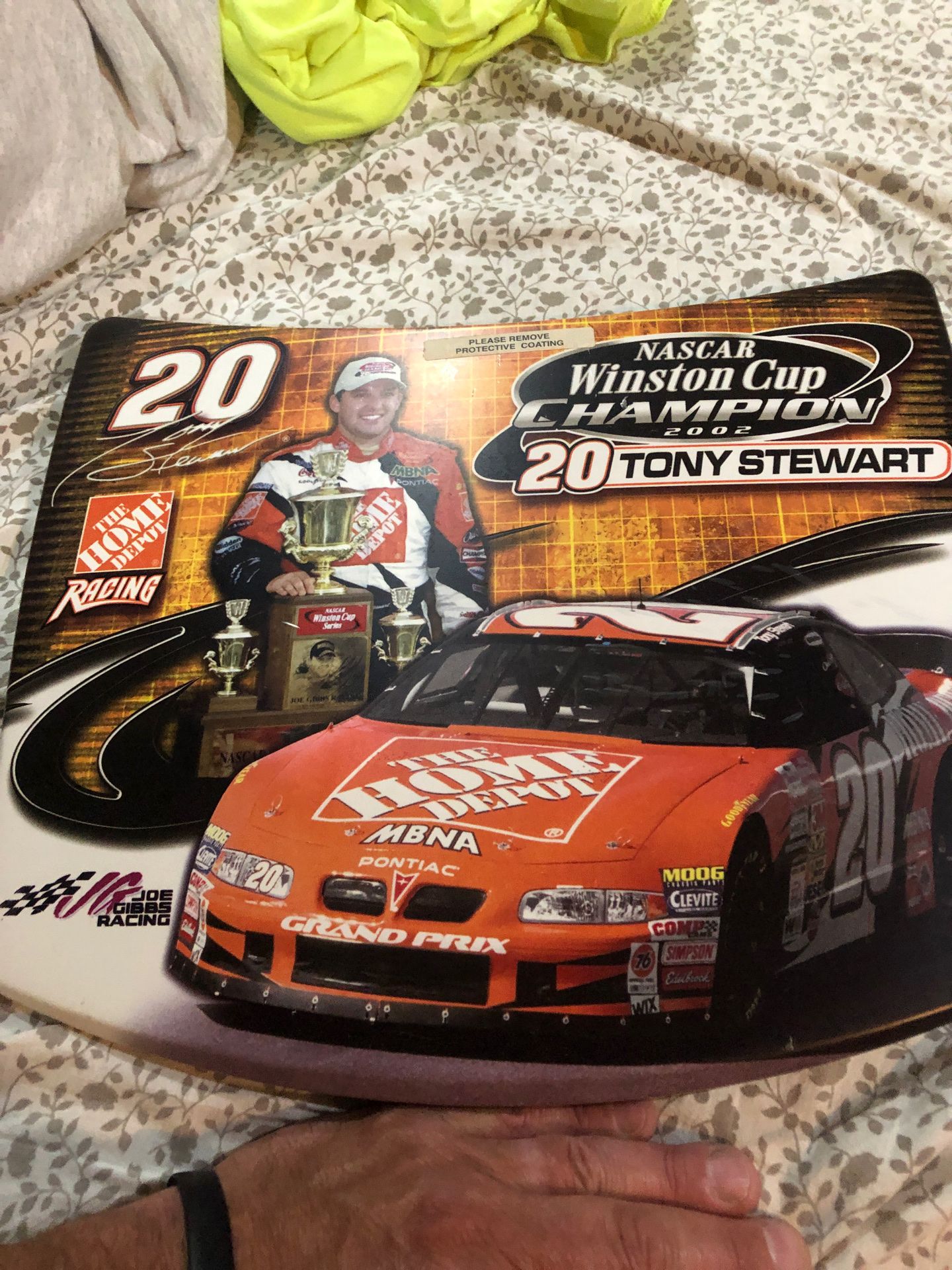 Tony Stewart Winston Cup champ 2002 Hood