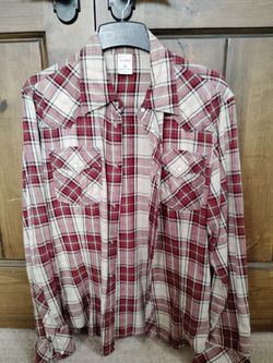 True Religion Men's Plaid Button Up Shirt Never Worn Brand New