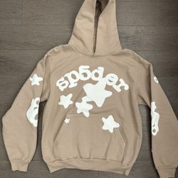 Sp5der Sand Beluga Hoodie