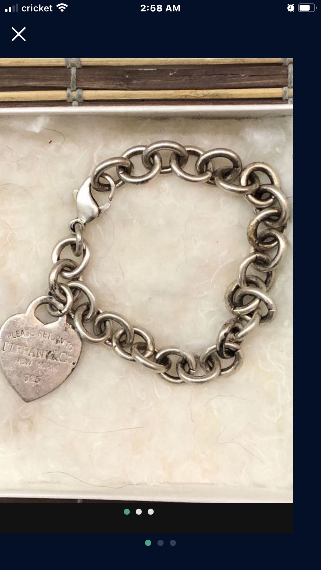 Please Return To Tiffany And Co New York 925 Heart Pendant And Bracelet 