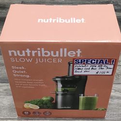 Nutribullet 24oz BPA-Free 150W Cold Press Slow Juicer Brand New 