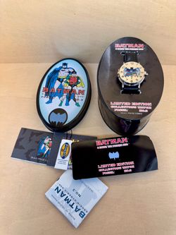 New!! Vintage Fossil Batman Collector’s Watch No. 3 Limited Edition (DC Comics 1994)