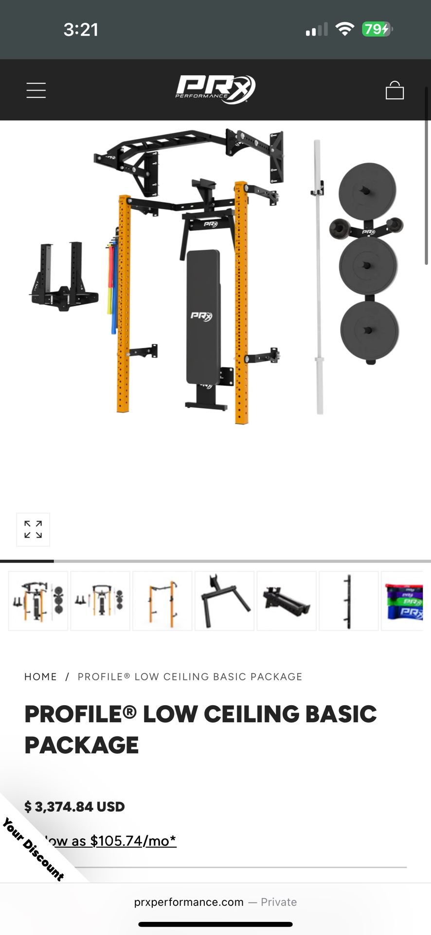 PRX PERFORMANCE PROFILE LOW CEILING PACKAGE