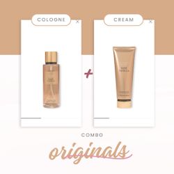 Victoria's Secret cologne and cream combo BARE VAINILLA