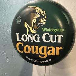 Inflatable Cougar Snuff Advertisement 