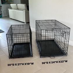 Pet Crate The Smaller For $25 And The Bigger $35 Both $60