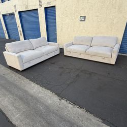 2 Matching Thomasville Lambert Sofas w/ Storage – Slightly Used