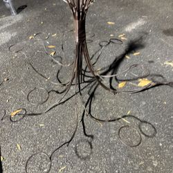 Wrought Iron Candle Chandelier 