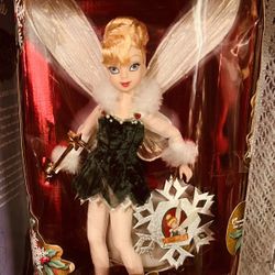 Collectable 1993  Holiday Barbie Tinker Bell Peter Pan.