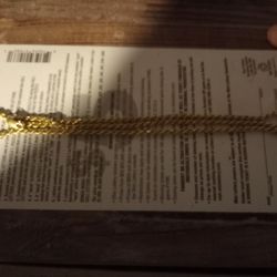 Gold Plated Silver Rope Necklace 16.4 Grams Of Silver 
