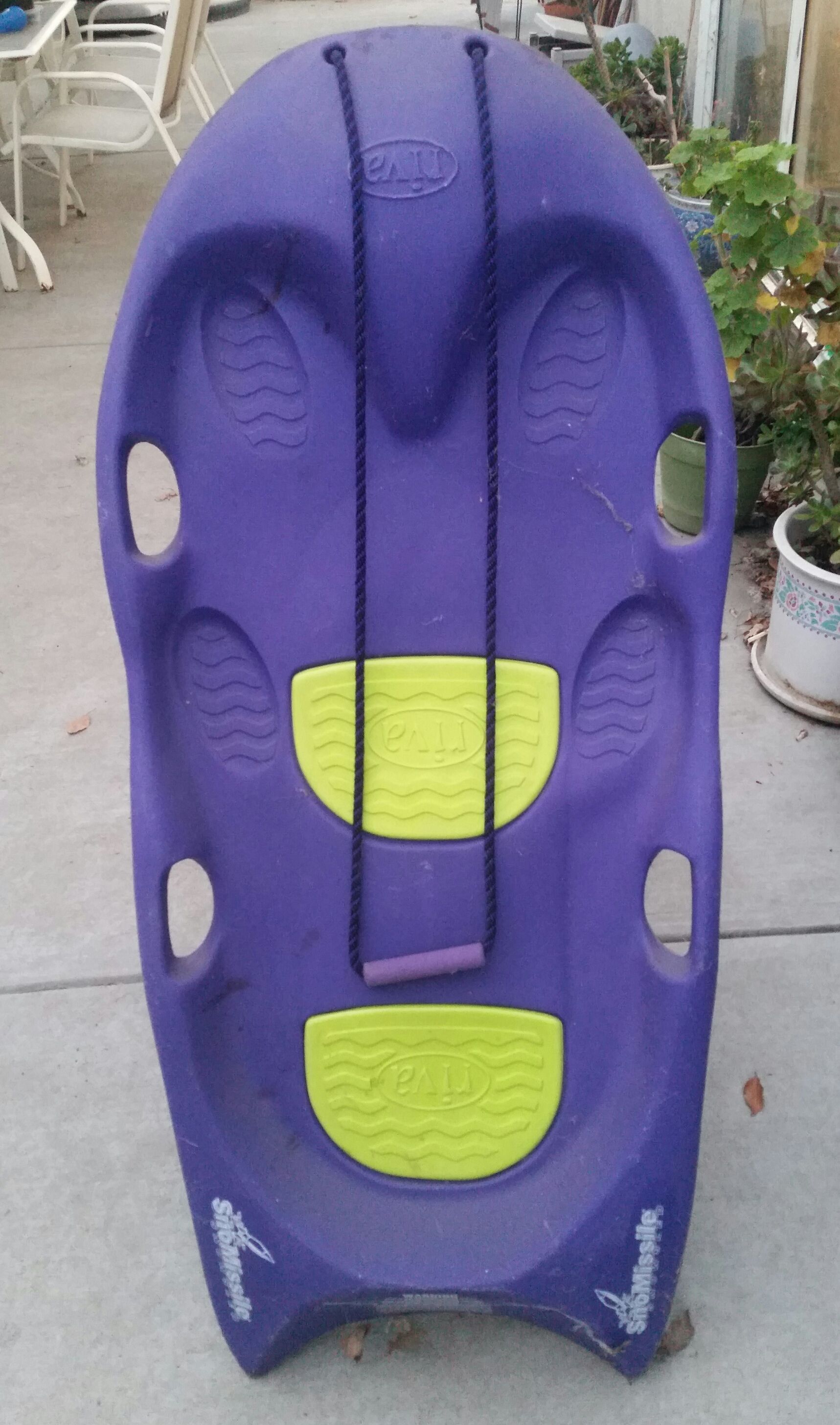 Riva Sno Missile Snow Sled.