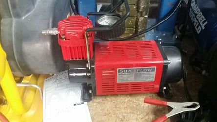 Super flow on the go air compressor
