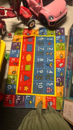 Cute Alphabet Leaving Carpet