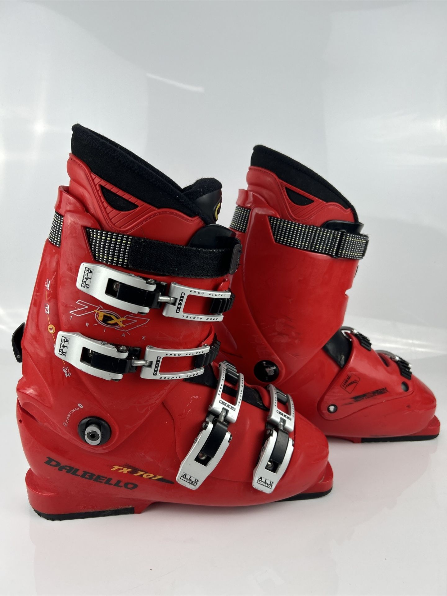 Dalbello TX 707 Triax Womens Red Ski Boots Mondo Size 25.5 27.5