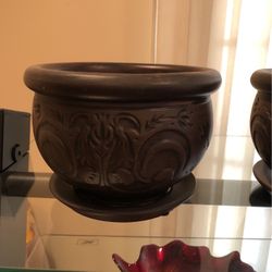 Ceramic Pots 2 Pieces 