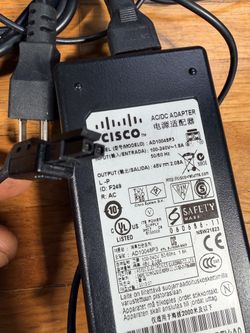 Genuine Cisco AD10048P3 48V 2.08A 100W AC/DC Power Adapter w/ Power Cord