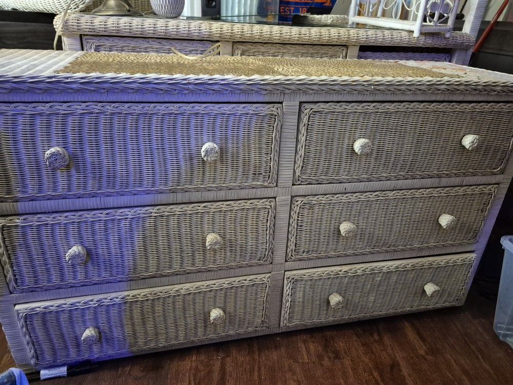 Wicker Bedroom Set