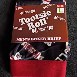 TOOTSIE ROLL BOXER BRIEF's Size LARGE 