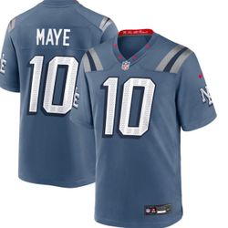 New England Patriots #10 MAYE Gray Nike jersey