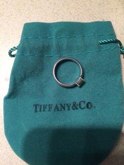 Genuine Tiffany & Company Ring. Green stone