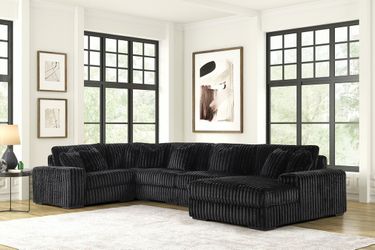 Extra Large L-Shaped Sectional Sofa – Super Comfortable & Modern 🖤🖤🖤